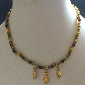 Inca Brand Amphorae Bottles Beaded Necklace